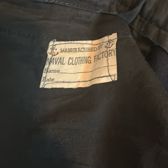 Vintage 1940s World War 2 Wool Naval Clothing Factory Set 36 Size - Picture 11 of 11